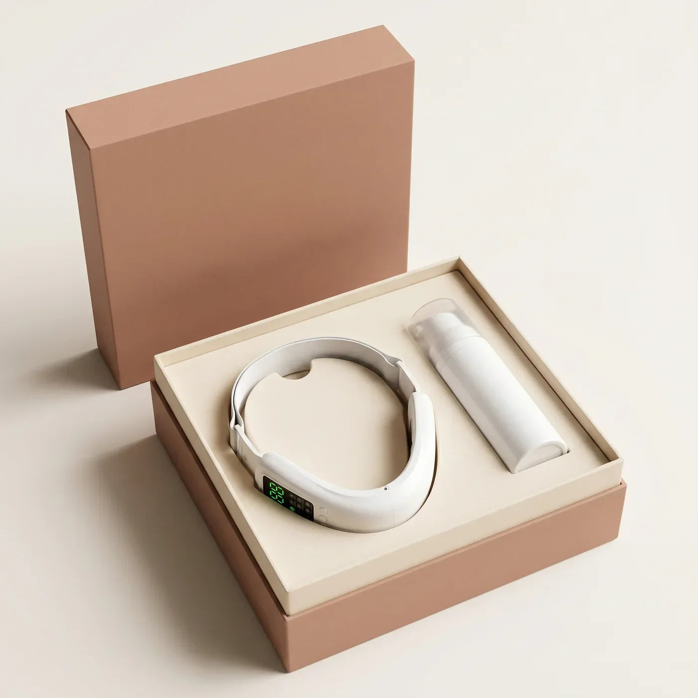 The Definaire Band + Gel kit in the open clay gift box